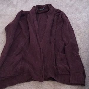 Maroon Abercrombie & Fitch cardigan size S 🦋